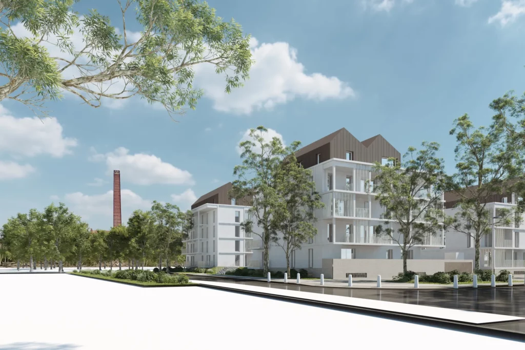 Les Franges Industrielles (78 logements) — Houplines - vue 2