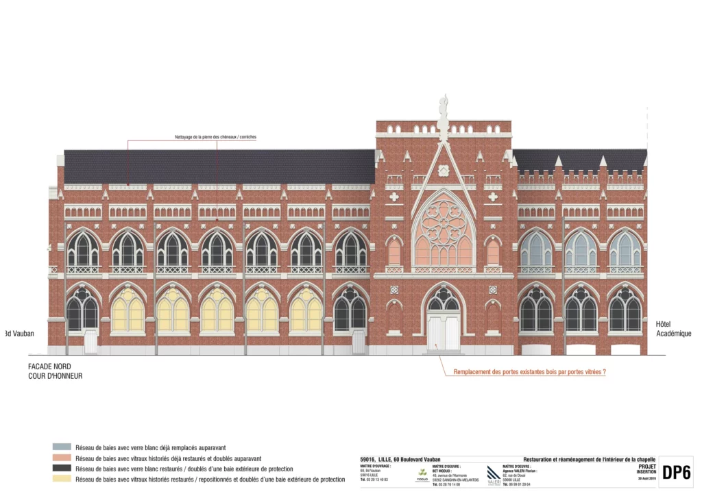 Façade nord cour d'honneur
