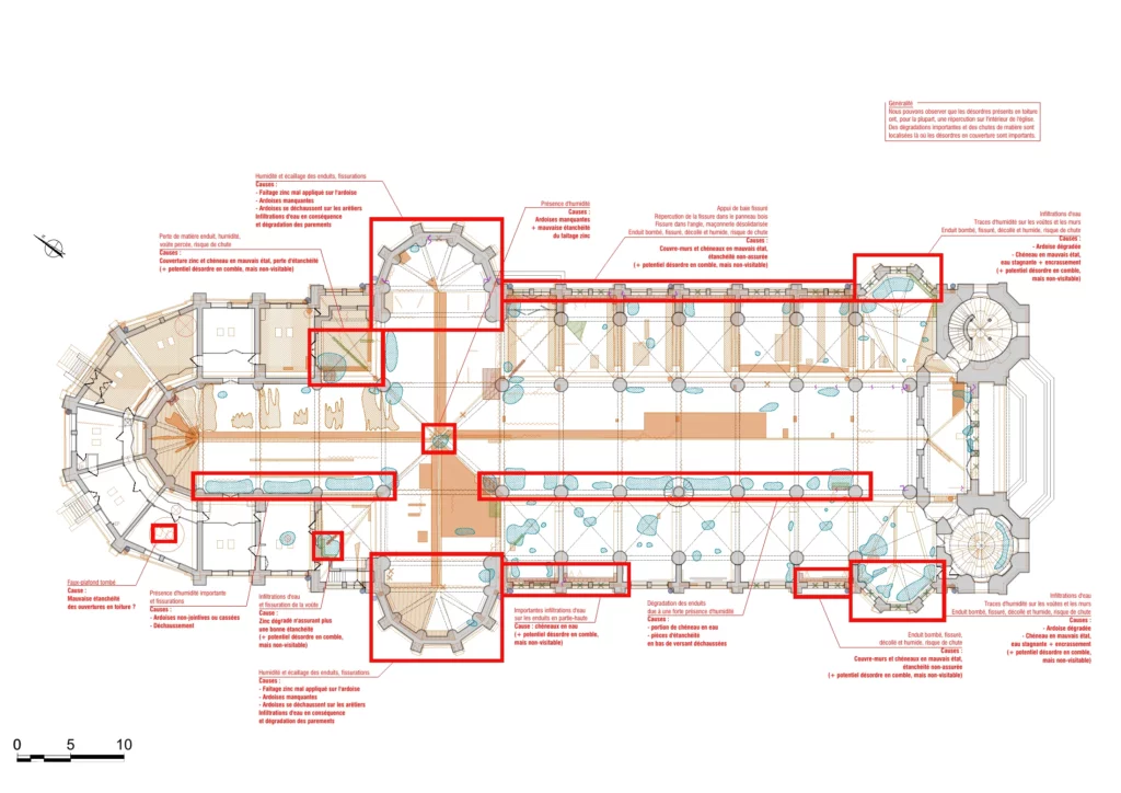 Plan superposition rdc toiture