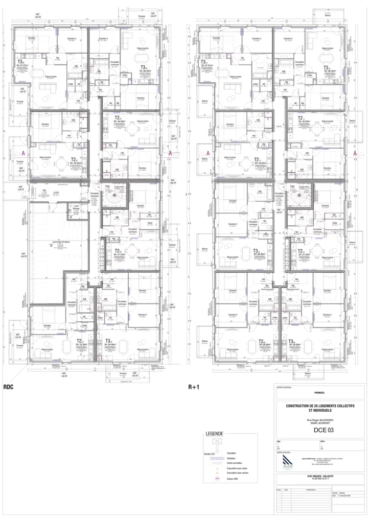 Dce03 plans coll rdc & r+1
